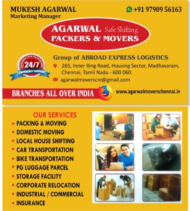 Packers Movers Potheri Chennai